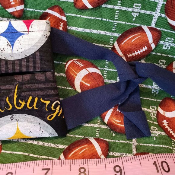 Pittsburgh Steelers Pleated Face Mask 100% Cotton - Picture 6 of 9